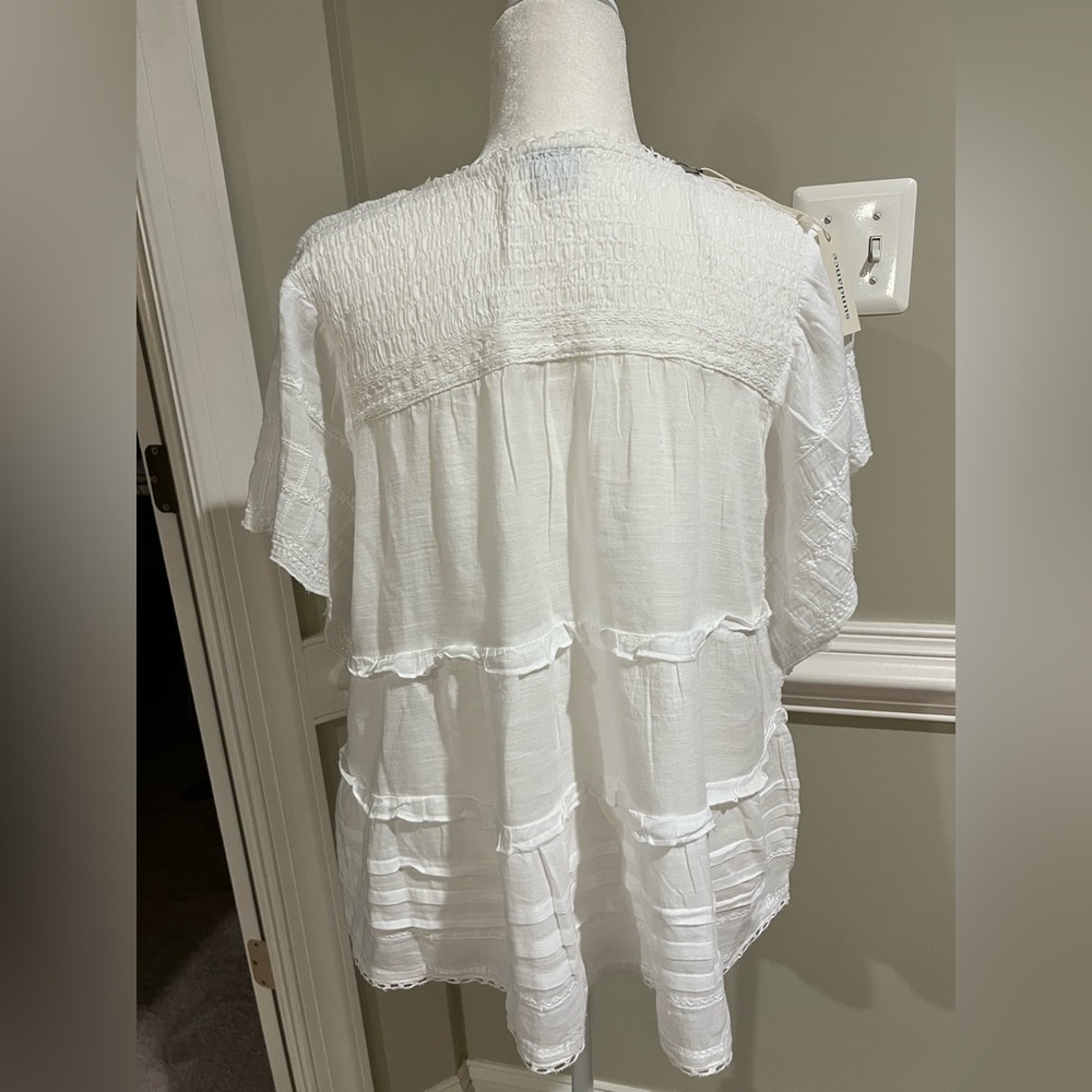 Sweet Top!! Sundance Antonia Tiered Top, Size L, NWT - Picture 5 of 9
